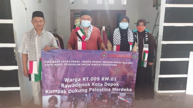 
					Warga RT009/01 Rawadenok Rangkepan Jaya Baru Depok Kompak Dukung Palestina, Begini Aksinya