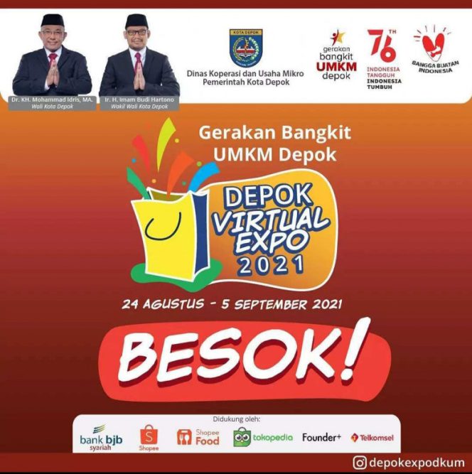
					DKUM Gelar Depok Virtual Expo di Ecommerce Mulai 24 Agustus Sampai 5 September 2021