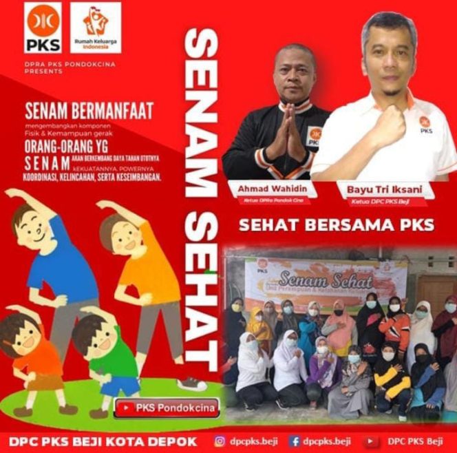 
					UPKK DPRa PKS Pondok Cina Adakan Senam Sehat Setiap Minggu Sore