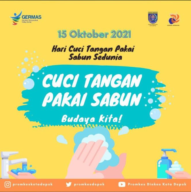 
					Depok Peringati Hari Cuci Tangan Pakai Sabun Dunia