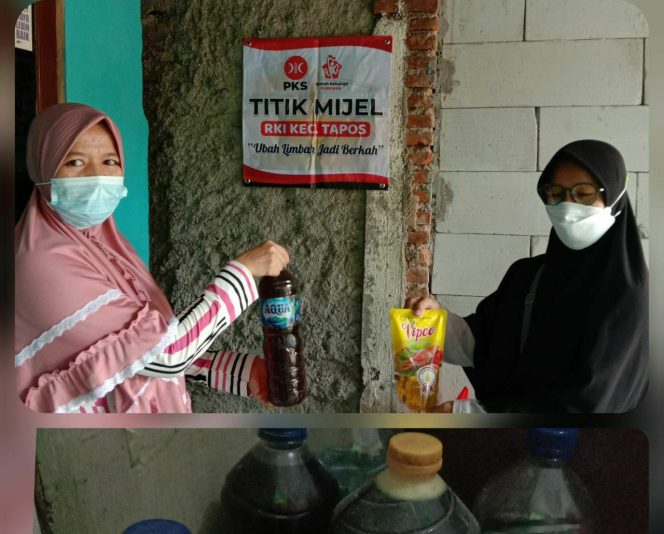 
					Ajak Warga Manfaatkan Limbah Rumahan, UPKK PKS Ranting Tapos Tambah Titik Penukaran Mijel