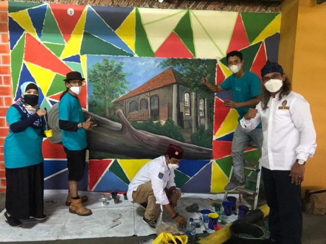 
					Mural 3D  Rumah Cimanggis kolaborasi Dinsos dan Katar Kota Depok. (Foto : JD03/Diskominfo) 