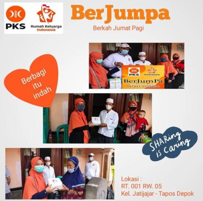 
					PKS Bersama RKI Jatijajar Gelar Jumat Berkah di RT 001 RW 05