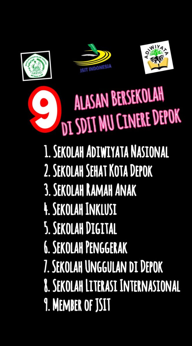 
					<em>9 Alasan Bersekolah di SDIT MU Cinere Depok</em>