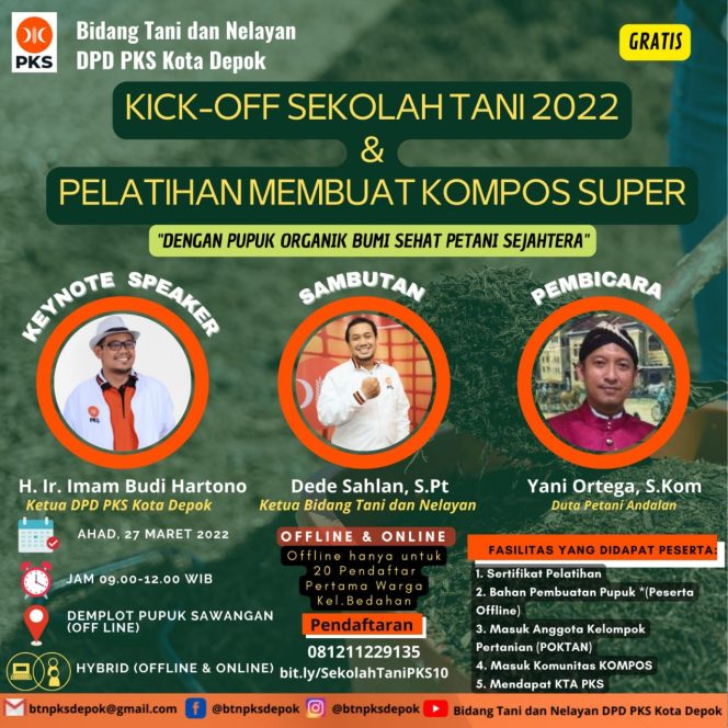 
					BTN PKS Depok: Semangat Pembaruan & Partisipasi Kaum Urban Farming Milenial