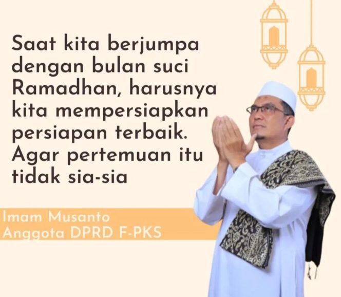 
					Aleg PKS Depok Imam Musanto : Jangan Sampai Ramadhan Pulang Begitu Saja