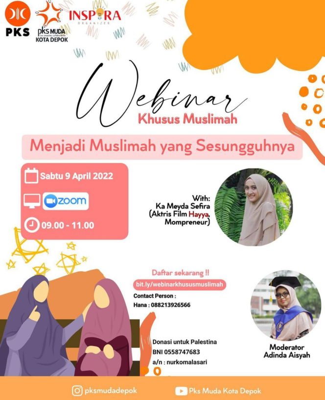 
					PKS Muda Depok Adakah Webinar “Menjadi Muslimah yang Sesungguhnya”, Berikut Link Pendaftarannya