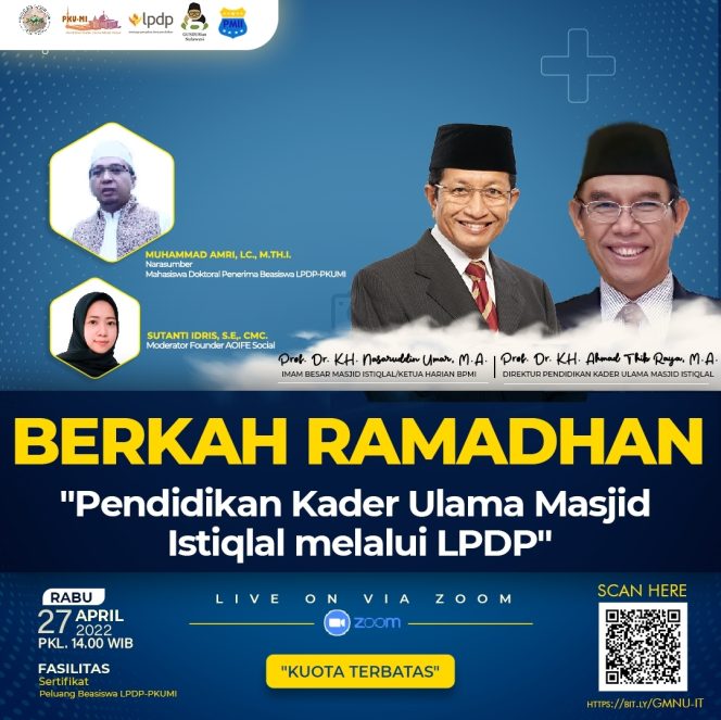 
					GMNU-IT Akan Gelar Sosialisasi Beasiwa Pedidikan Kader Ulama LPDP