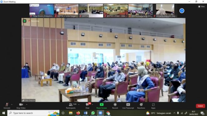 
					Pelaksanaan Digital Entrepreneurship Academy (DEA), Government Transformation Academy (GTA) dan Thematic Academy (TA) secara daring, Selasa (24/05/22). (Foto: Tangkapan Layar)