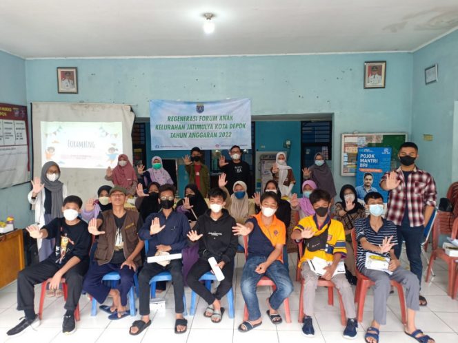 
					Pengurus Forum Anak Kelurahan Jatimulya, Kecamatan Cilodong masa bakti 2022-2024. (Foto: JD 05/Diskominfo)