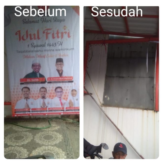 
					<em>Spanduk Dengan Lambang PKS Sangat Digemari Masyarakat</em>