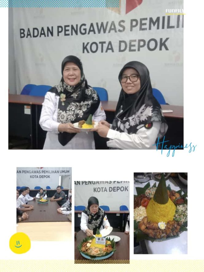 
					Rayakan HUT Kota Depok,Bawaslu Potong Tumpeng Dihadiri Seluruh Pimpinan