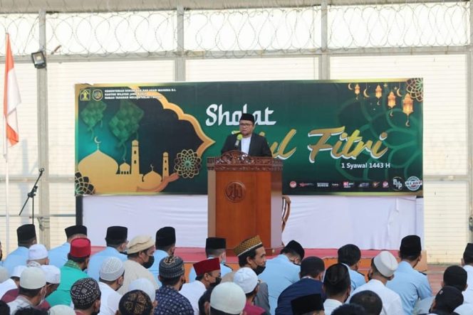 
					Anggota DPRD Depok FPKS Khairulloh Ahyari Jadi Khotib Sholat Idul Fitri di Rutan Kelas I Cilodong