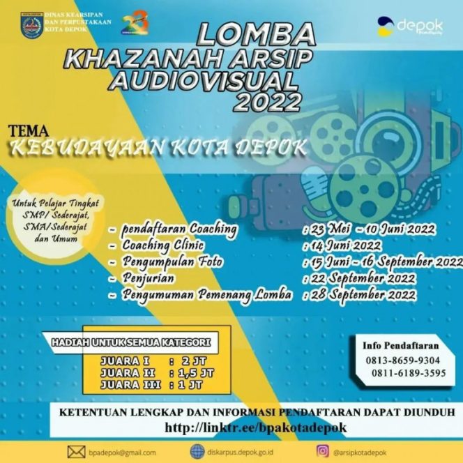 
					Flayer Lomba Khazanah Arsip Audiovisual 2022. (Istimewa).