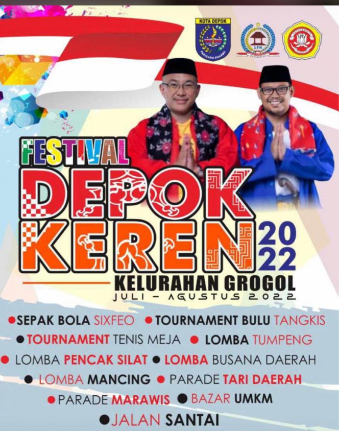 
					Flyer Festival Depok Keren Kelurahan Grogol. 