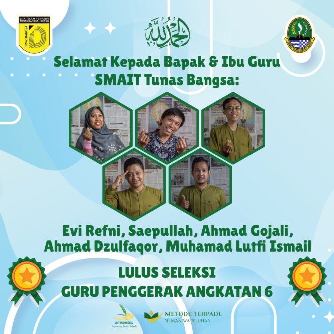 
					<em>Terbanyak di Jawa Barat, 5 Guru SMAIT Tunas Bangsa di Kalimulya, Depok lolos Guru Penggerak SMA</em>