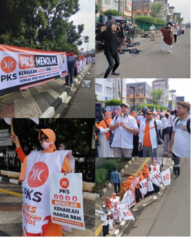 
					<em>Flashmob PKS Pancoran Mas Sampaikan Aspirasi Tolak Kenaikan Harga BBM</em>