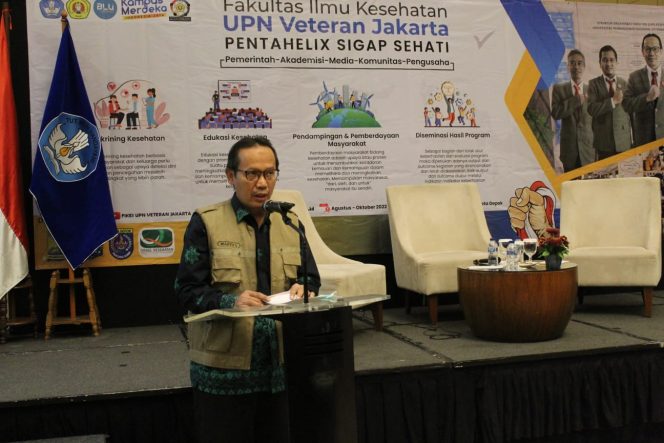 
					Dekan FIKES UPN Veteran Jakarta Prof. Dr.drg Wahyu Sulistiadi, MARS