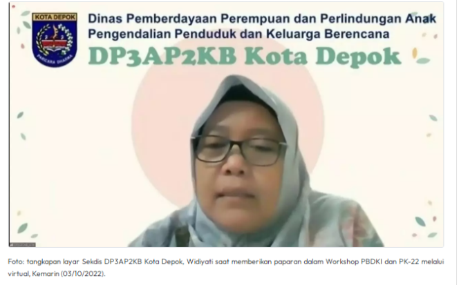 
					DP3AP2KB Depok Mutakhirkan 306.152 Data KK dalam Pendataan Keluarga 2022
