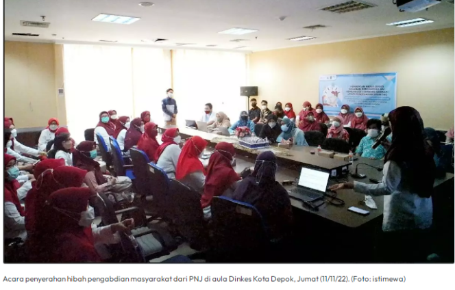 
					Dinkes Depok Terima Hibah Pengabdian Masyarakat dari PNJ