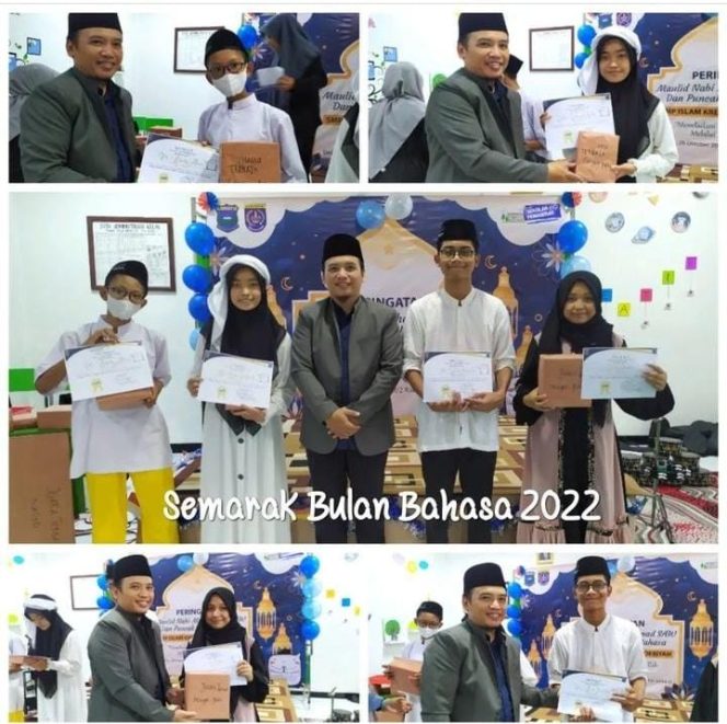 
					<em>SMP Islam Kreatif Al Khoeriyah Cimpaeun Tapos Adakan Perayaan Maulid Nabi Muhammad SAW dan Semarak Bulan Bahasa 2022</em>