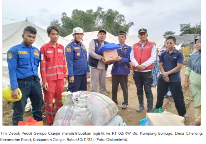 
					Tim Depok Peduli Gempa Cianjur Kembali Distribusikan Bantuan, Sasar Tiga Desa