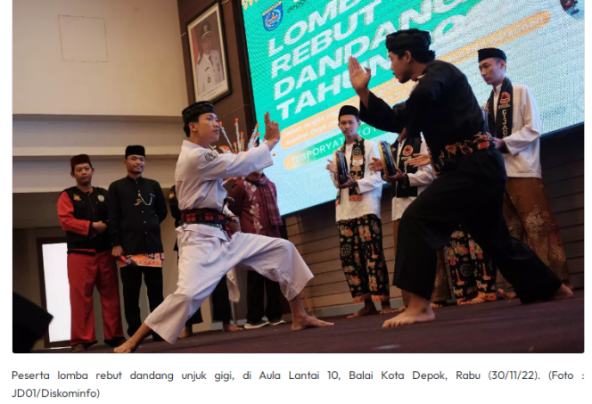 
					Lewat Lomba Rebut Dandang, Disporyata Kenalkan Budaya Betawi Depok