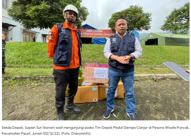 
					Bantu Pemulihan Cianjur, Pemkot Depok Siapkan Rp 700 Juta