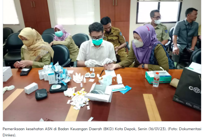 
					Ini Jadwal Pemeriksaan Kesehatan Bagi ASN Pemkot Depok