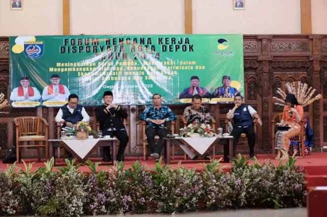
					Suasana Forum Renja Disporyata yang berlangsung di Gedung Sasono Mulyo, Kecamatan Cilodong. (Foto:JD01/Diskominfo)