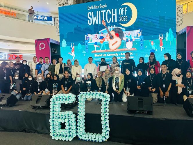 
					Sekda Depok, Supian Suri Hadiri Peringatan Earth Hour di pusat perbelanjaan Pesona Square