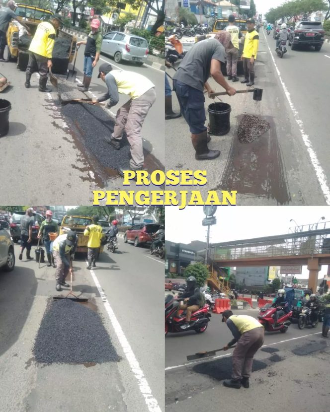 
					DPUPR Depok Perbaiki Titik Jalan Berlubang di Margonda Raya