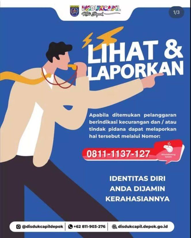 
					Cegah Kecurangan, Disdukcapil Depok Sediakan Nomor Layanan Pengaduan