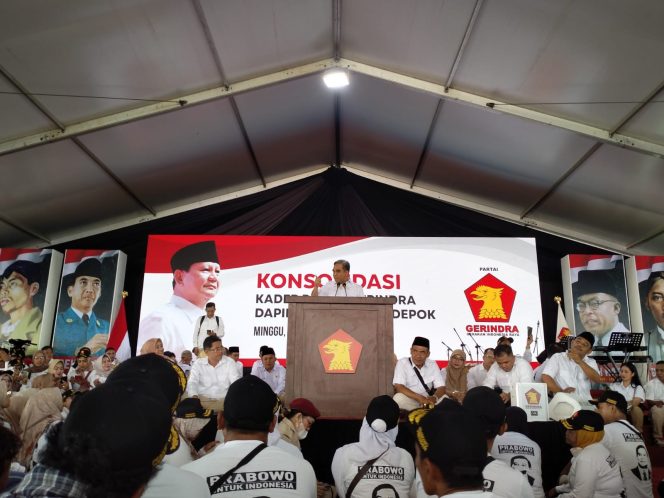 
					3500 Kader Gerindra Depok Ikuti Konsolidasi Dapil, Fokus Pileg dab Pilpres 2024