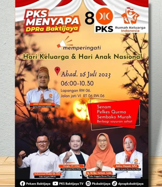 
					Peringati Hari Anak, DPRa PKS Baktijaya Sapa Masyarakat RW 06 Setempat