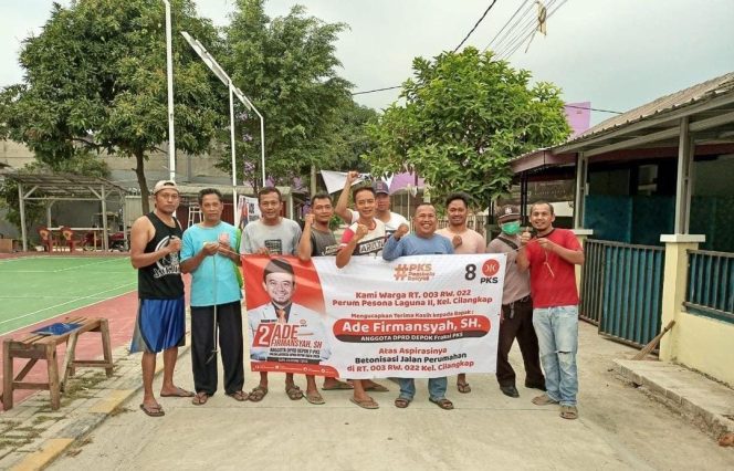 
					Betonisasi Jalan Perumahan Laguna ll Cilangkap, Warga RT 03 : Terima Kasih Pak Ade Firmansyah