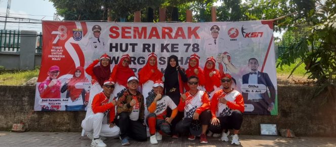 
					SEMARAK HUT RI DENGAN LOMBA SENAM NUSANTARA