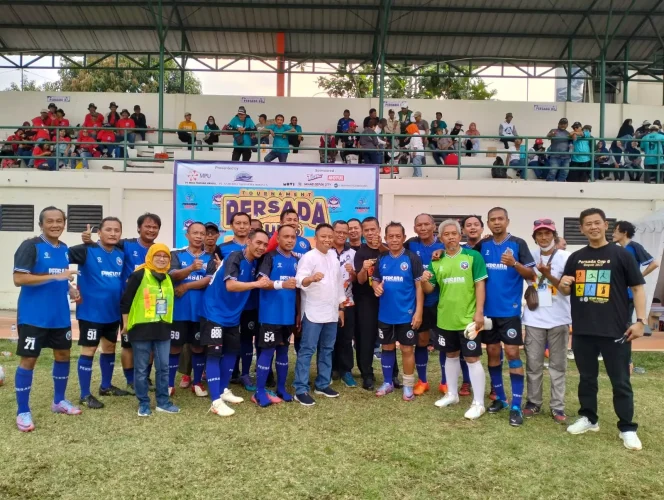 
					Sekda Kota Depok, Supian Suri menghadiri pembukaan Persada Cup ke-6, di Stadion Merpati, Kecamatan Pancoran Mas, Sabtu (23/09/23). (Foto: JD 05/Diskominfo Depok)