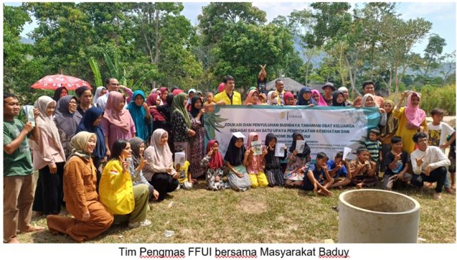 
					Gali Potensi Bahan Alam Khas Indonesia, Pengabdian Masyarakat Fakultas Farmasi UI : Edukasi Etnomedisin Suku Baduy