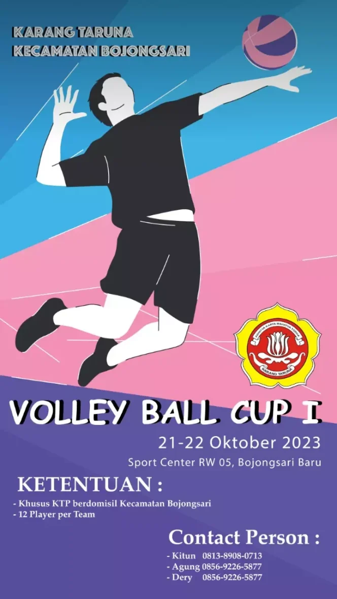 
					Flyer kompetisi volley Ball Cup I. (Dokumentasi Narasumber)