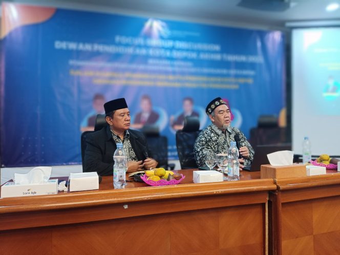 
					Dewan Pendidikan Kota Depok, mengadakan Focus Group Discussion Bersama Stakeholders Pendikan dan Pengurus Komite Sekolah