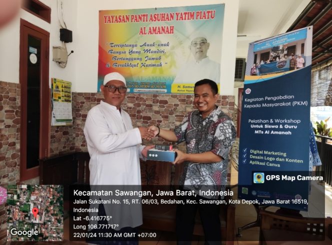 
					Kegiatan Abdimas Dosen Universitas Gunadarma di MTS Al Amanah, Bedahan, Sawangan Periode September – Februari 2024