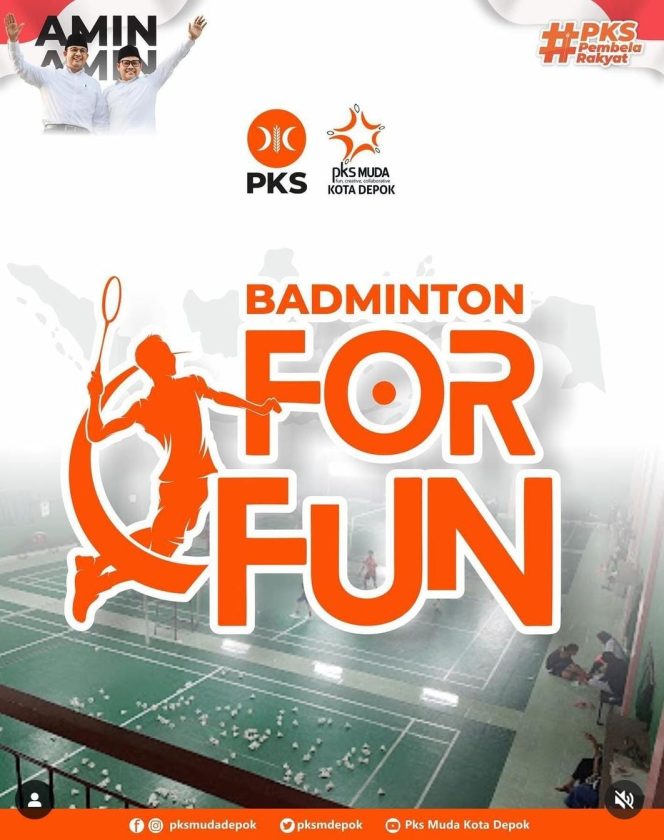 
					PKS Muda Depok Gelar Badminton For Fun, Begini Cara Daftarnya!