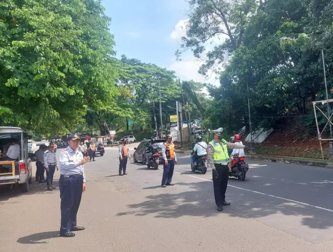 
					Lakukan Penertiban, Dishub Depok Tilang Puluhan Angkot