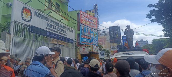 
					Gelar Demo di KPUD Depok, Kader PKS Tuntut KPU Rekap Suara Dengan Penuh Integritas