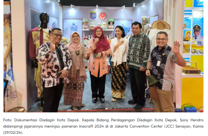 
					Disdagin Ajak IKM Fesyen Depok Pamer Produk Kreatif di Inacraft
