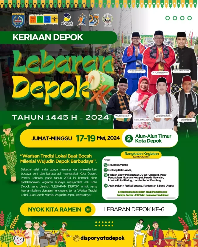 
					Tahun Ini Kecamatan Cilodong Jadi Tuan Rumah Lebaran Depok