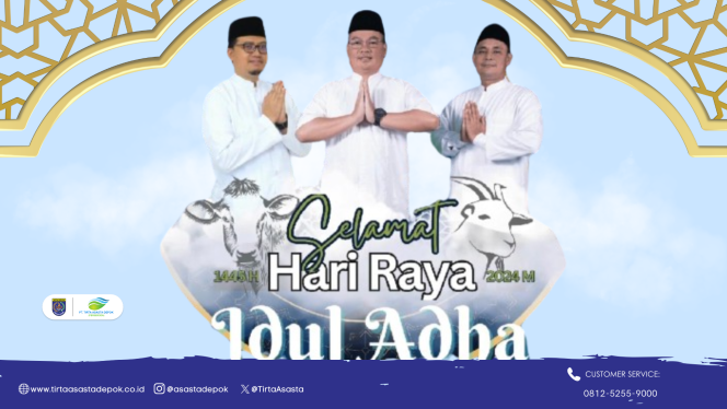 
					PDAM Depok Mengucapkan Selamat Hari Raya Idul Adha 1445 H