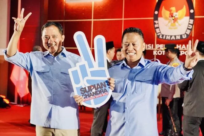 
					Supian Suri dan Chandra Rahmansyah Raih Nomor Urut 2, Yakin Menang di Pilkada Depok 2024