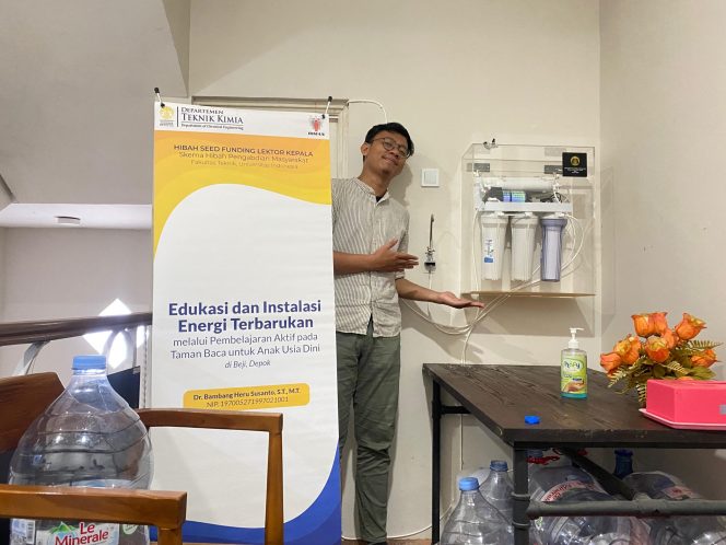 
					Edukasi Energi Terbarukan dan Instalasi Filter RO oleh DTK FT UI